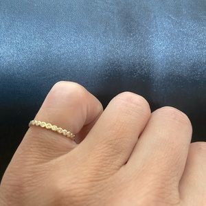 Handmade 14k gold and diamond ring